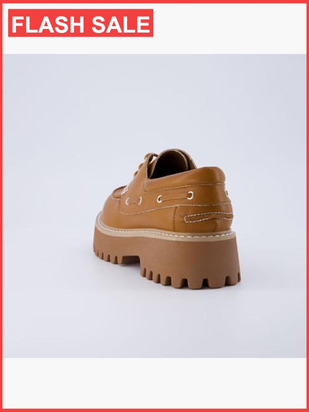 Chunky Boat Loafer - Memory Foam, Wide Widths, Premium Vegan Leather, 1.5in Heel - Picture 5 of 7